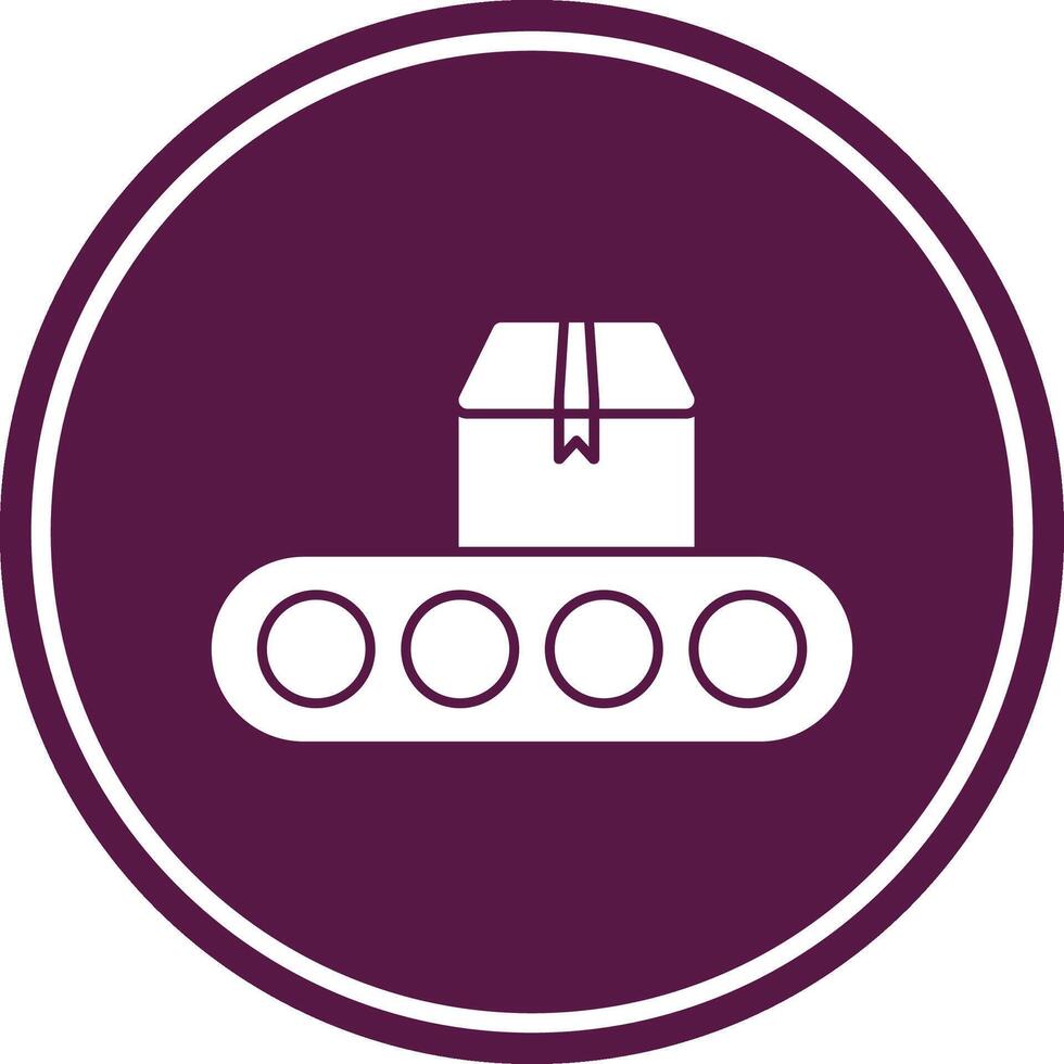 Delivery Glyph Circle Icon vector
