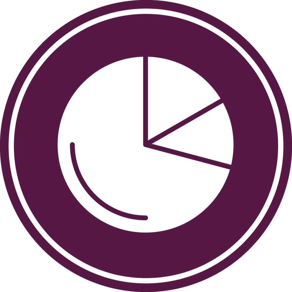 pie chart Glyph Circle Icon vector