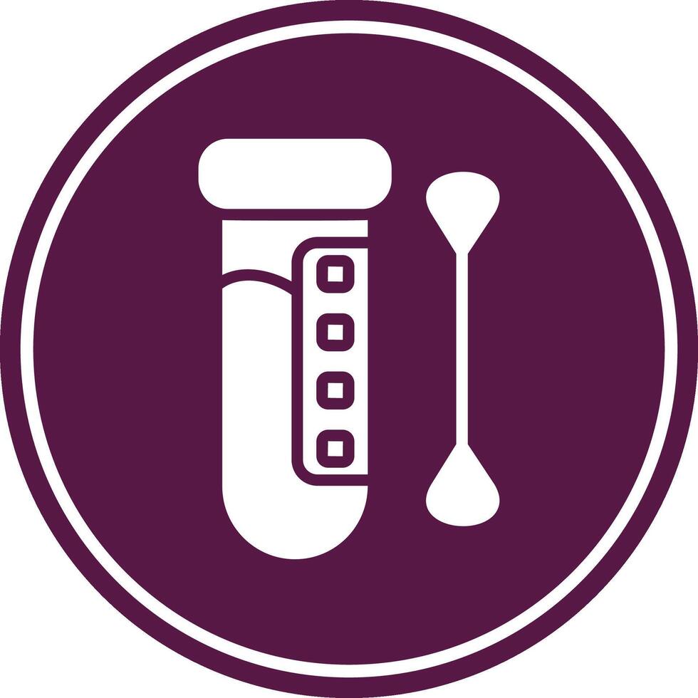 Test Glyph Circle Icon vector