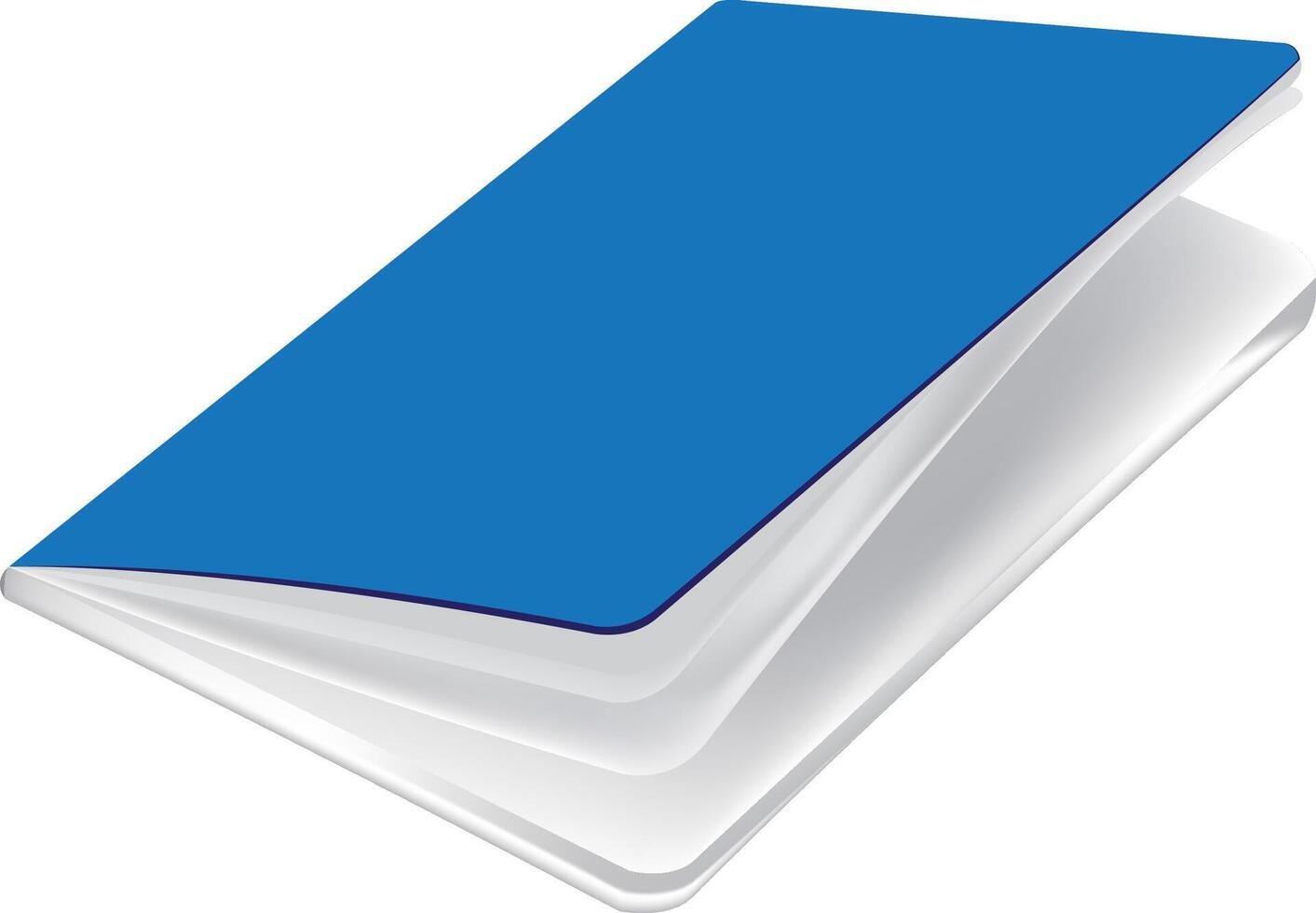 blue school notebook vector