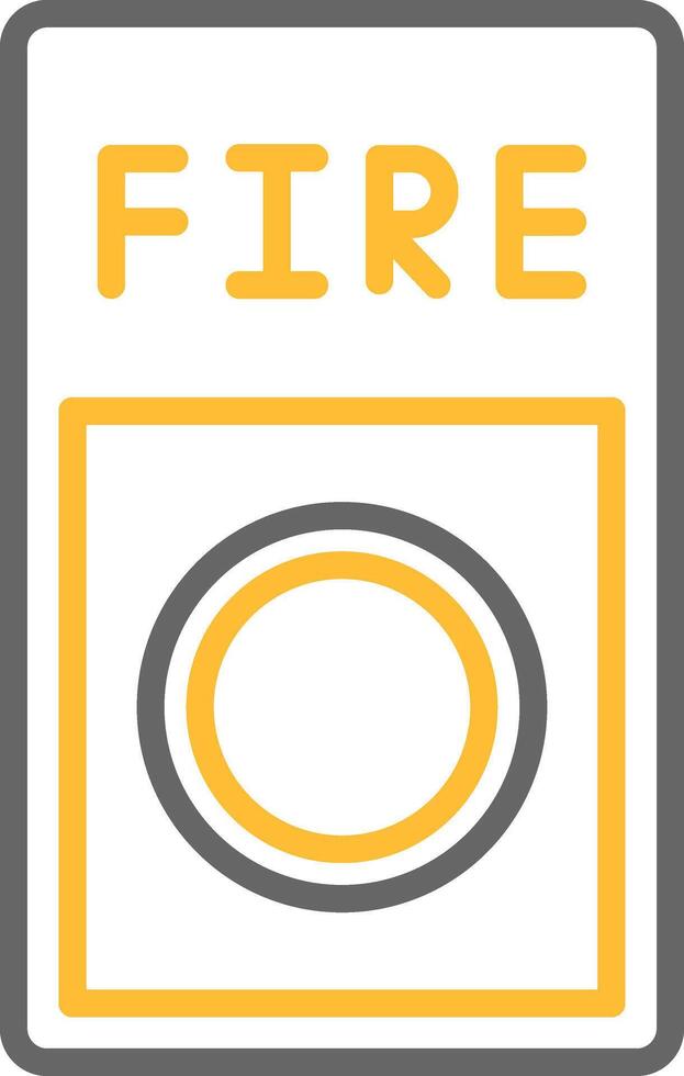 Fire Button Icon Design vector