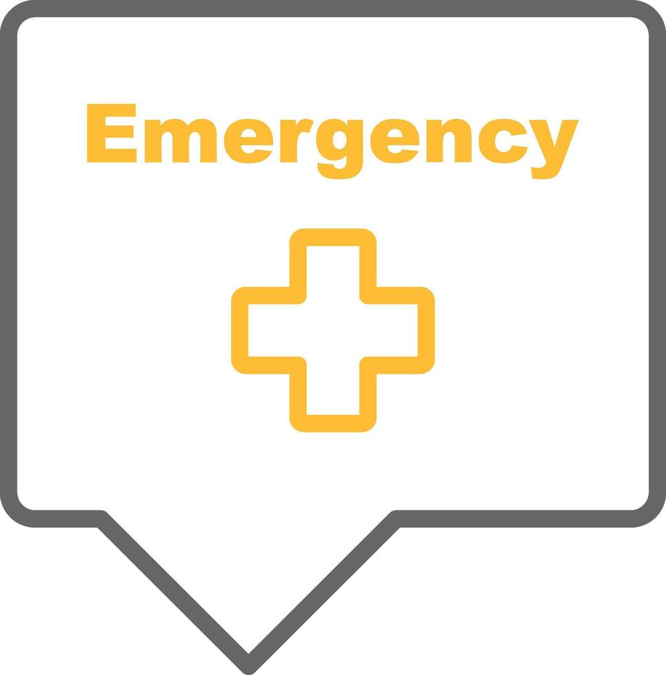 Emergency Sign Icon Design vector