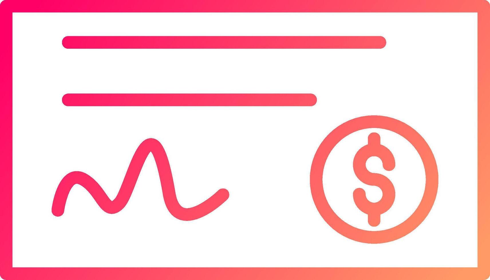 Cheque Icon Design vector