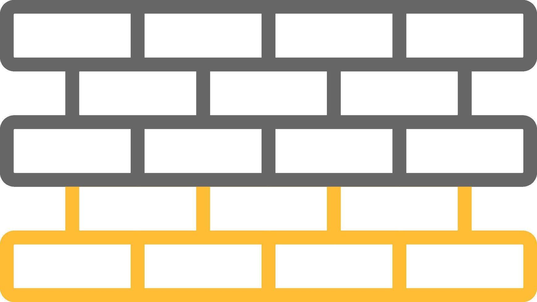 Brick Wall Icon Design vector