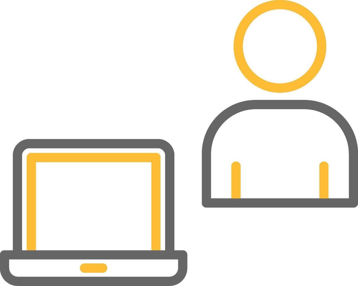 Work From Home Icon Design vector