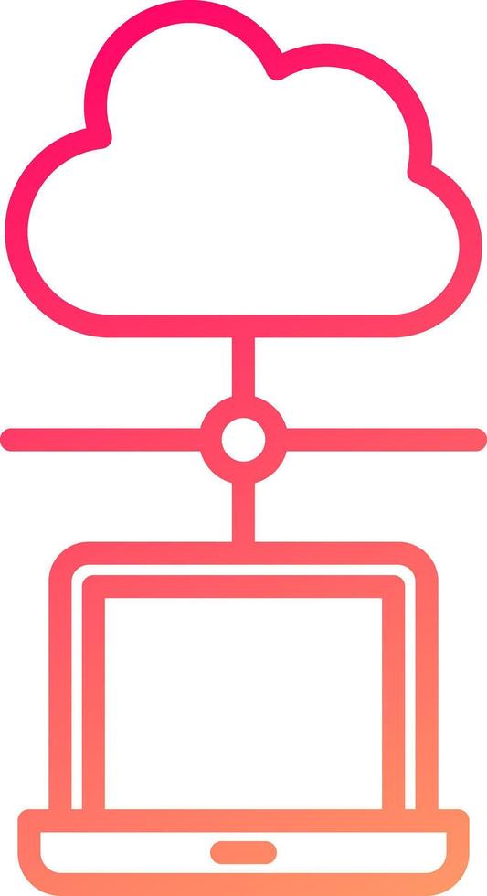 Cloud Network Icon Design vector