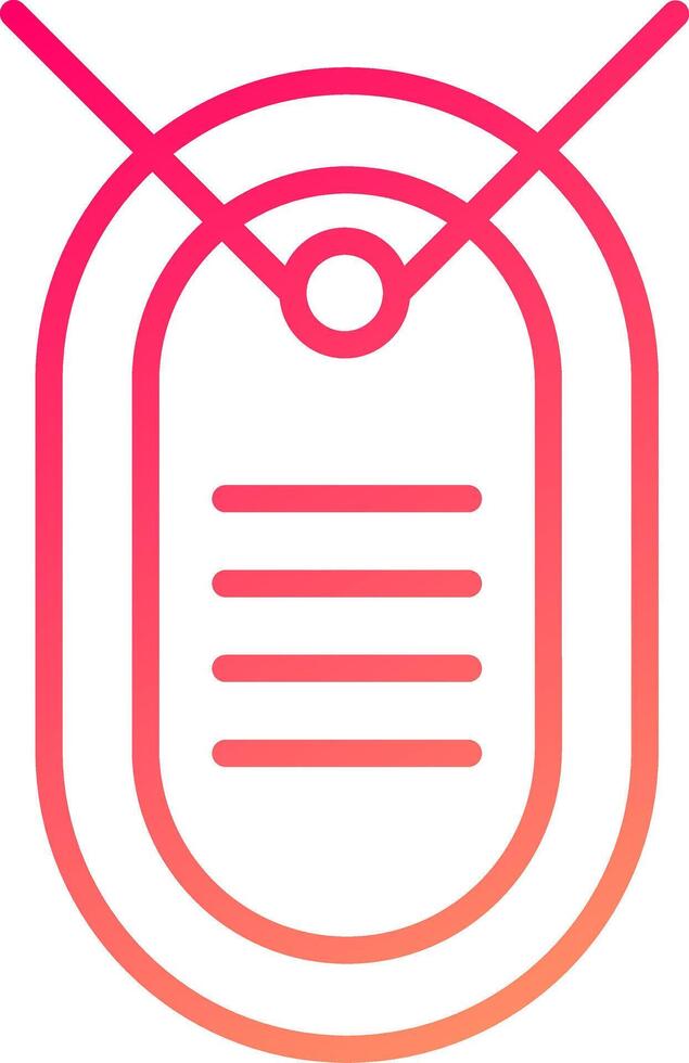 Dog Tag Icon Design vector