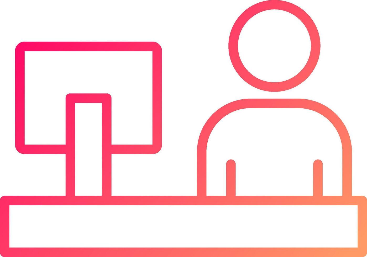 Work From Home Icon Design vector