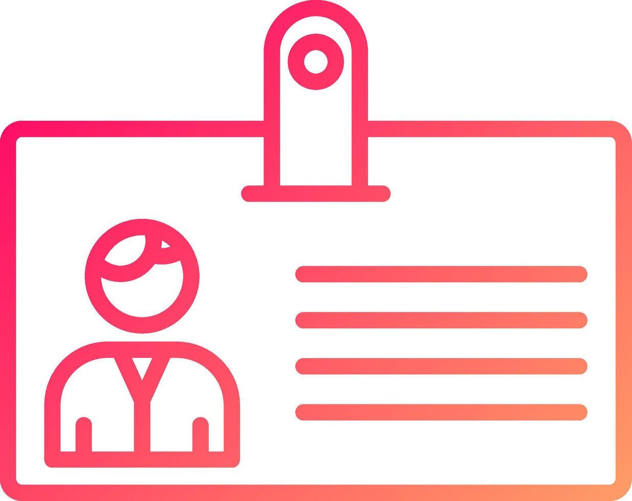 Identification Card Icon Design vector