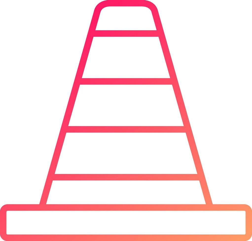 Traffic Cone Icon Design vector