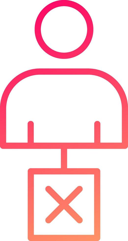 Unemployed Icon Design vector