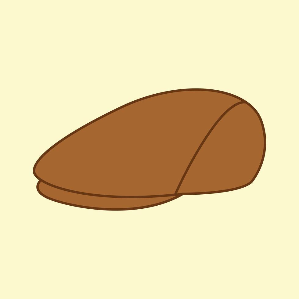 Flat cap or hunting hat vector
