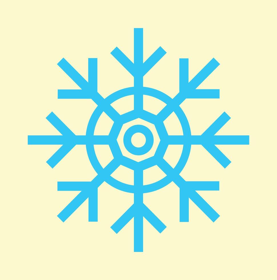 a snowflake icon for december event vector
