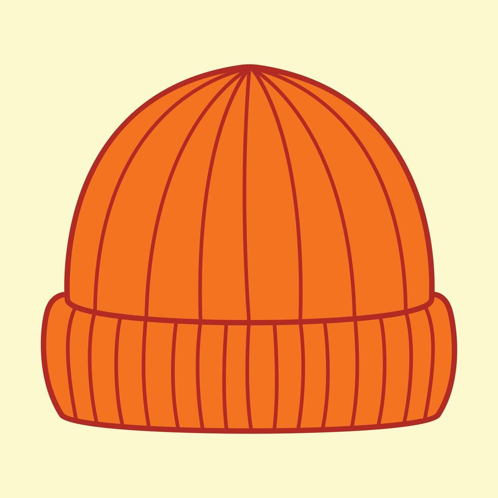 Beanie hat icon vector
