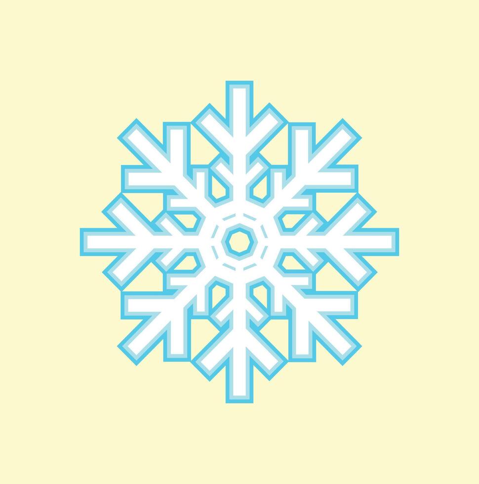 Snowflake icon element vector