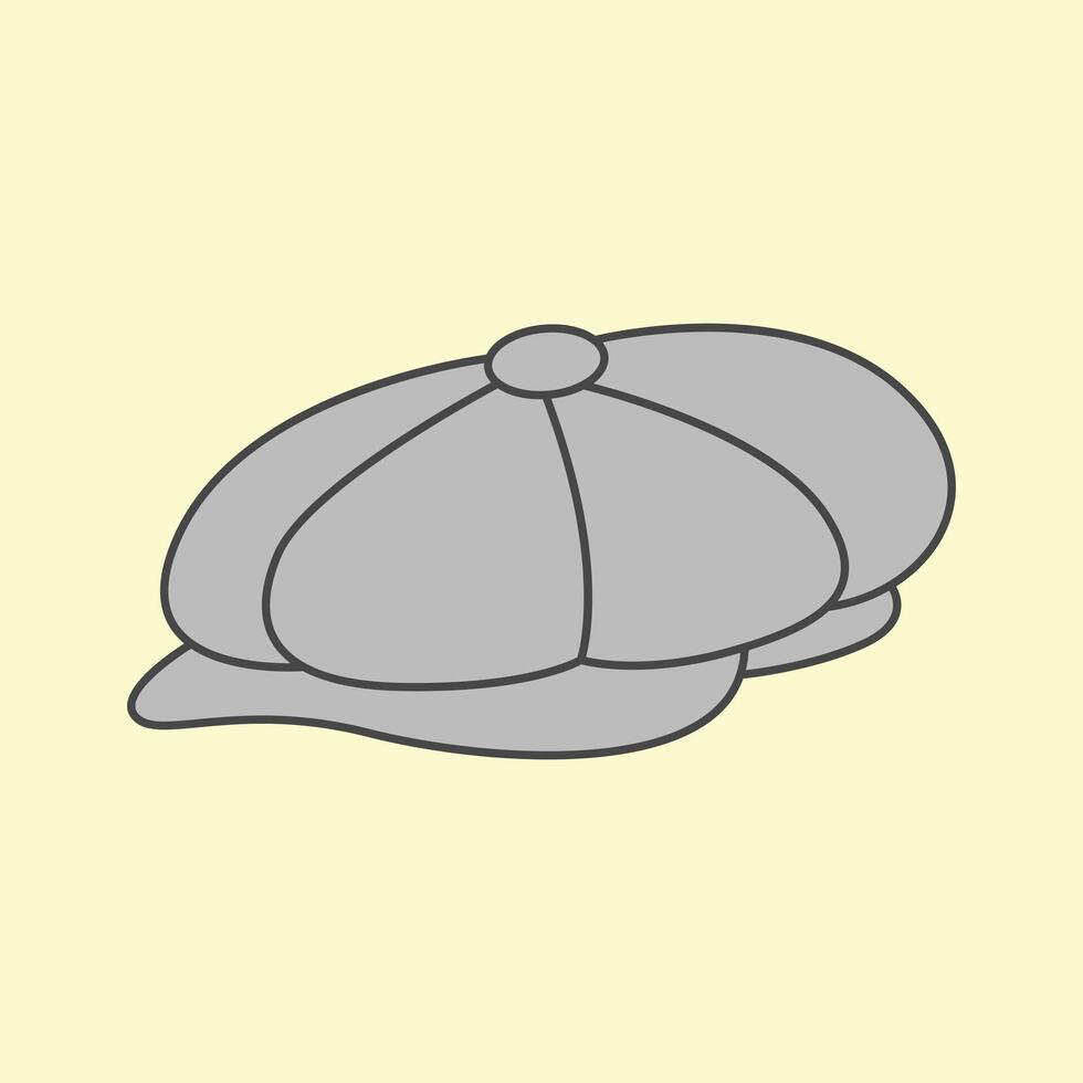 Ivy Hat Scally or flat Cap vector