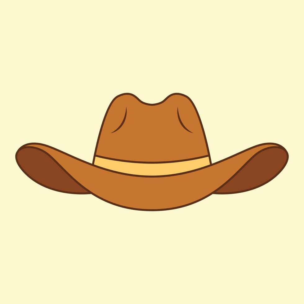 Cowboy hat isolated on white vector