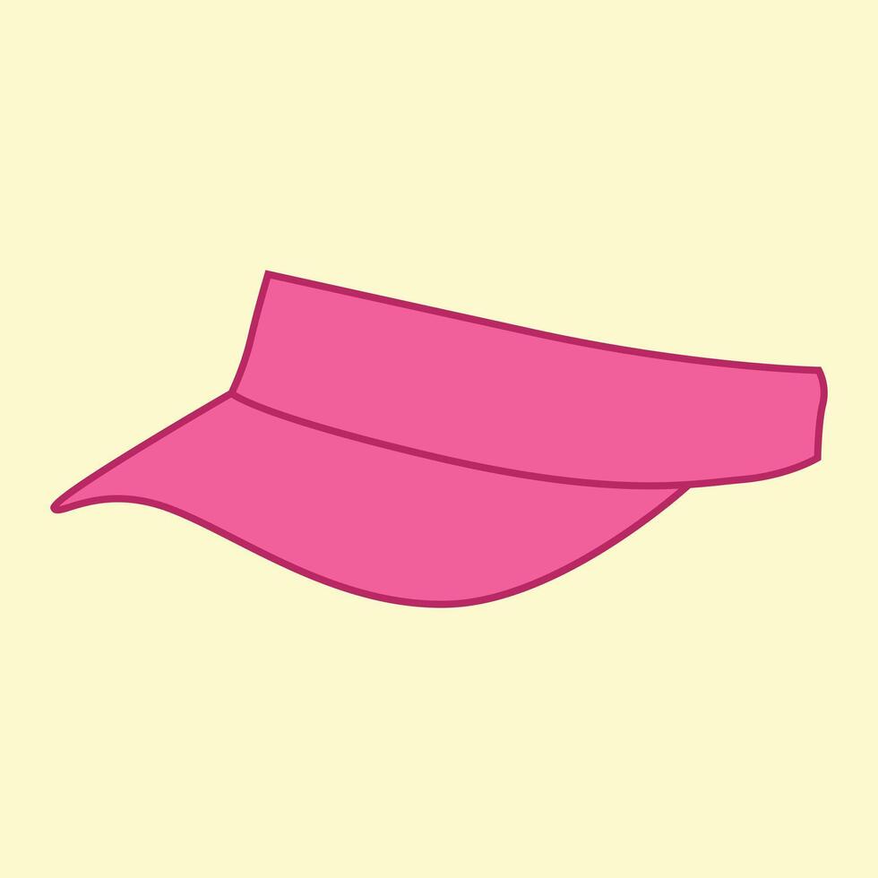 Golf visor cap vector