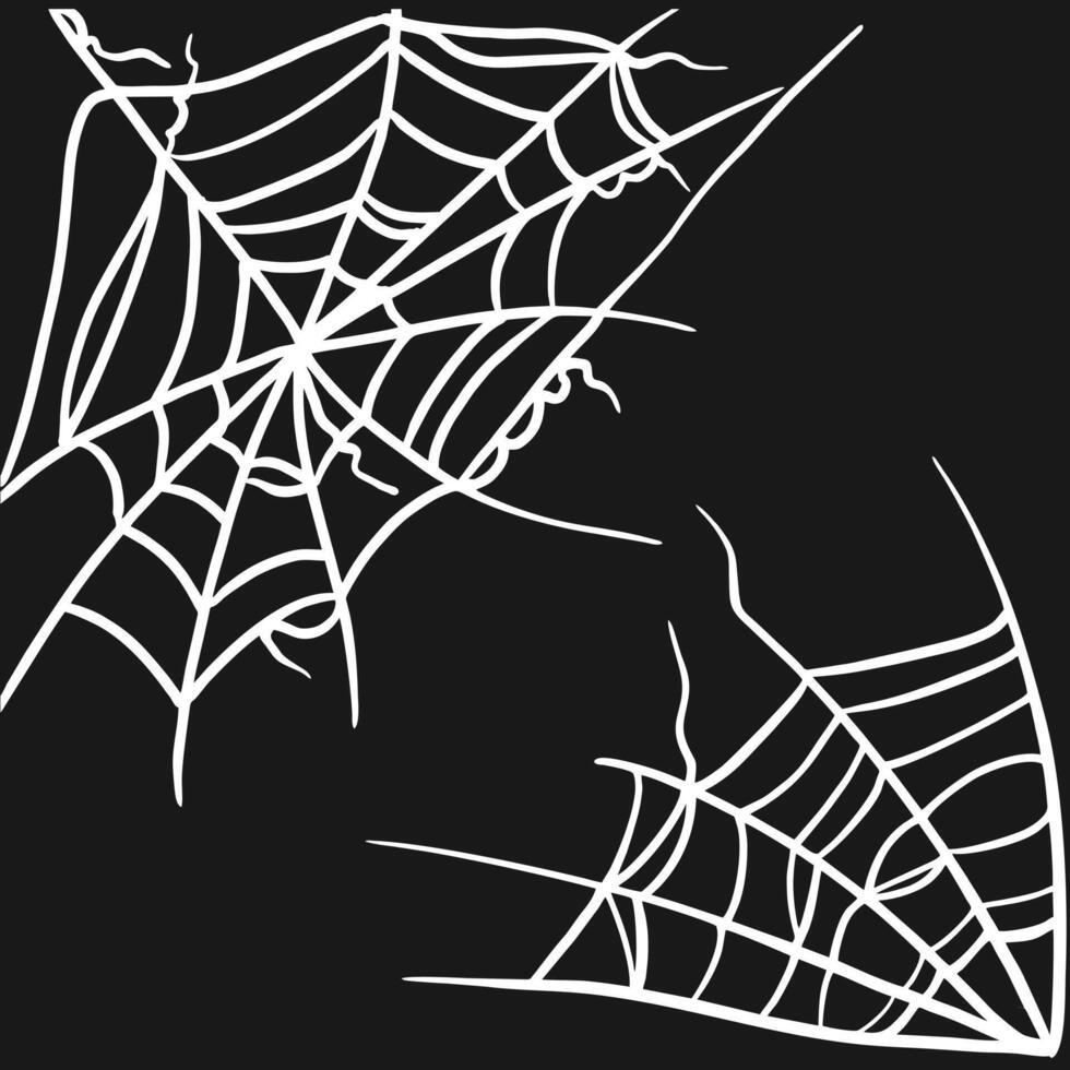Set of web spider vector
