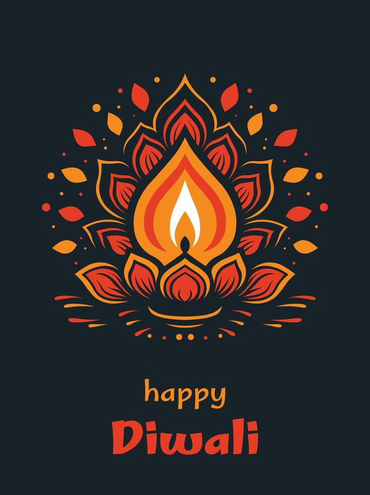 Happy Diwali background. vector