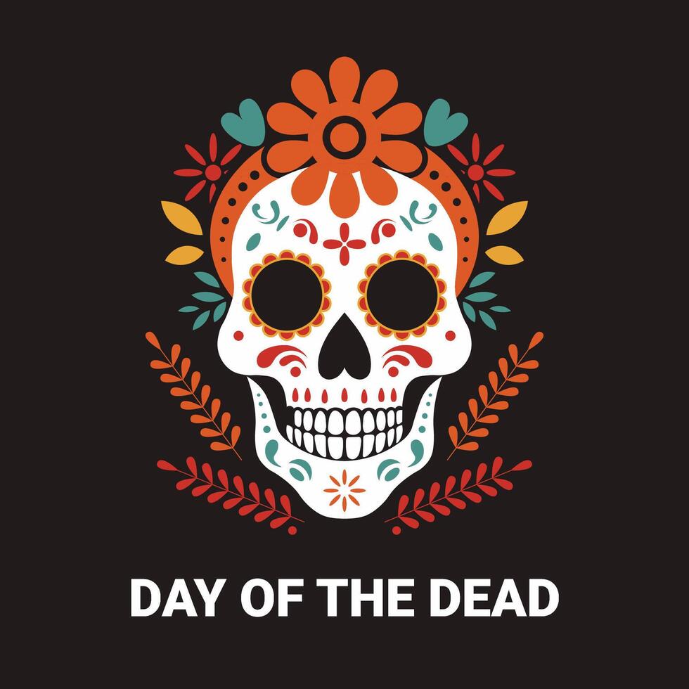 Day of the Dead background. vector