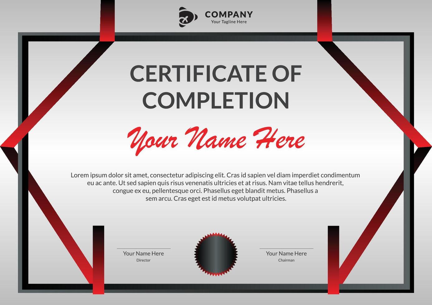 Certificate of Appreciation template, Certificate of achievement, awards diploma vector