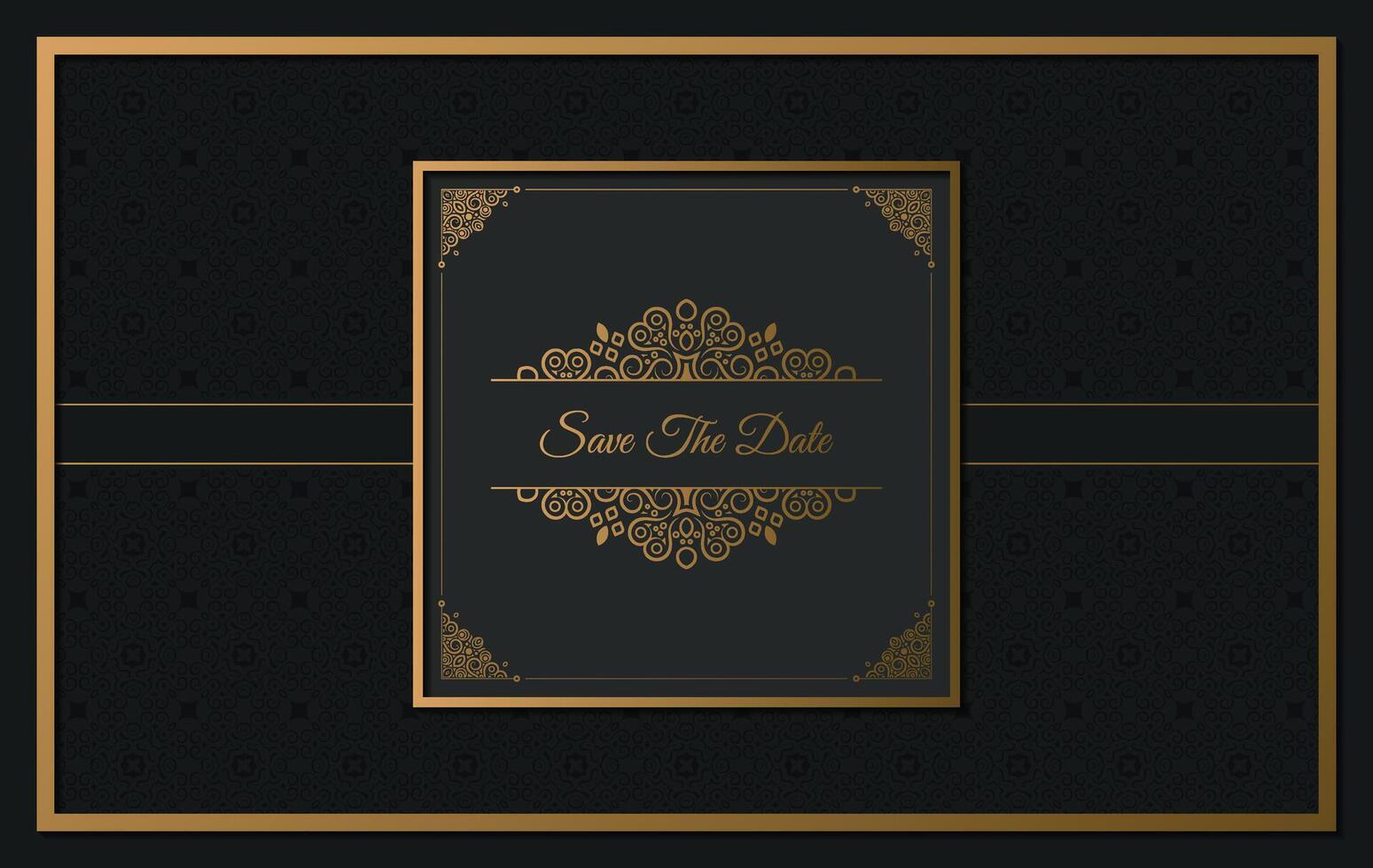 luxury invitation background style ornamental pattern vector