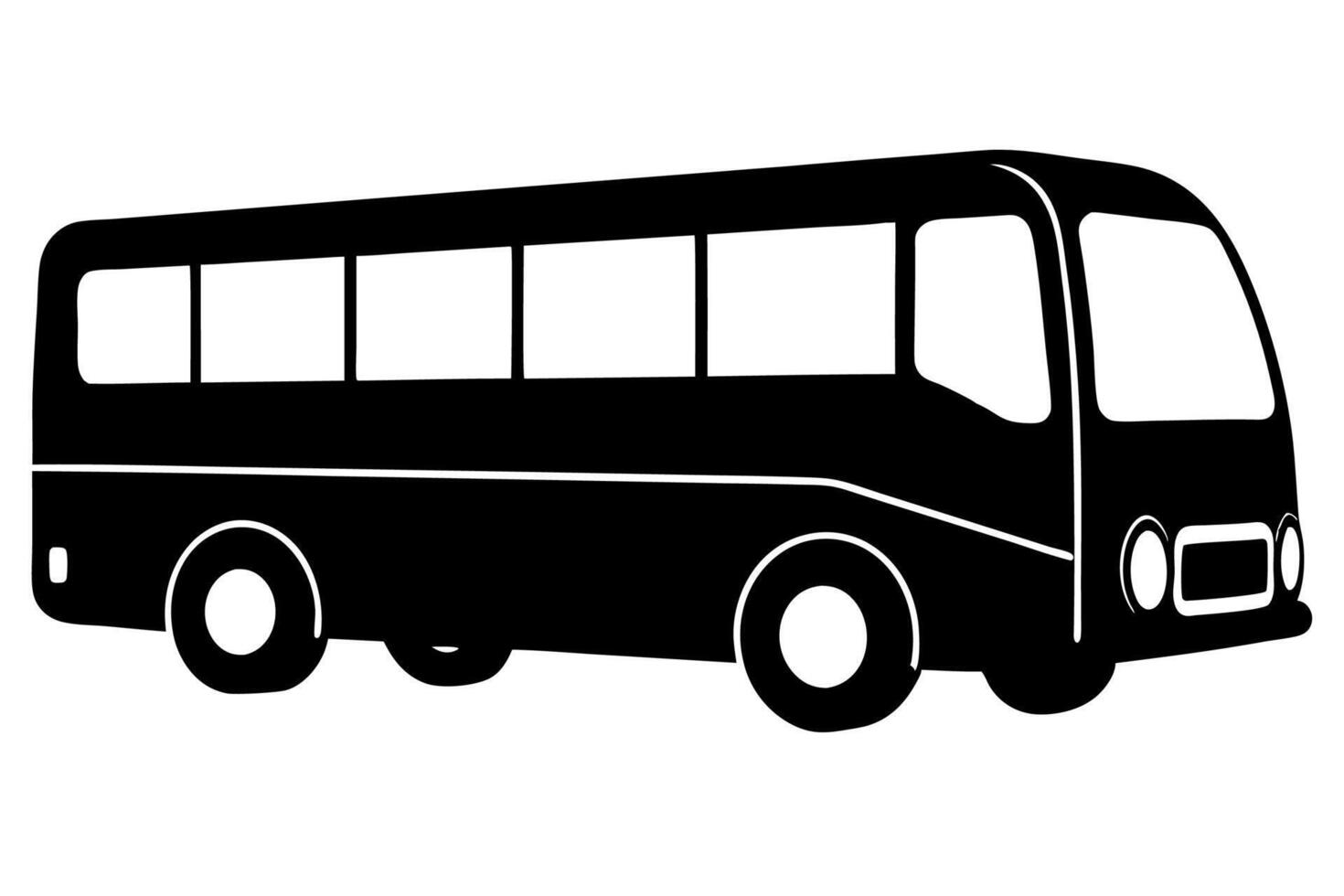 Bus icon on white background illustration vector