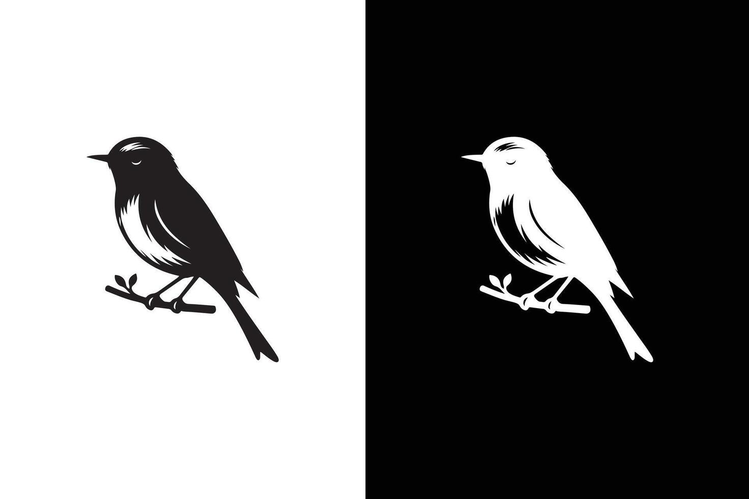 Bird icon silhouette logo design. Bird icon design image vector