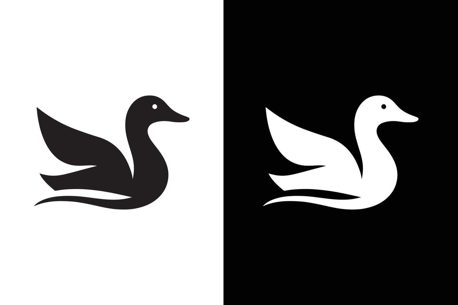 Duck icon . Duck Icon silhouette image vector
