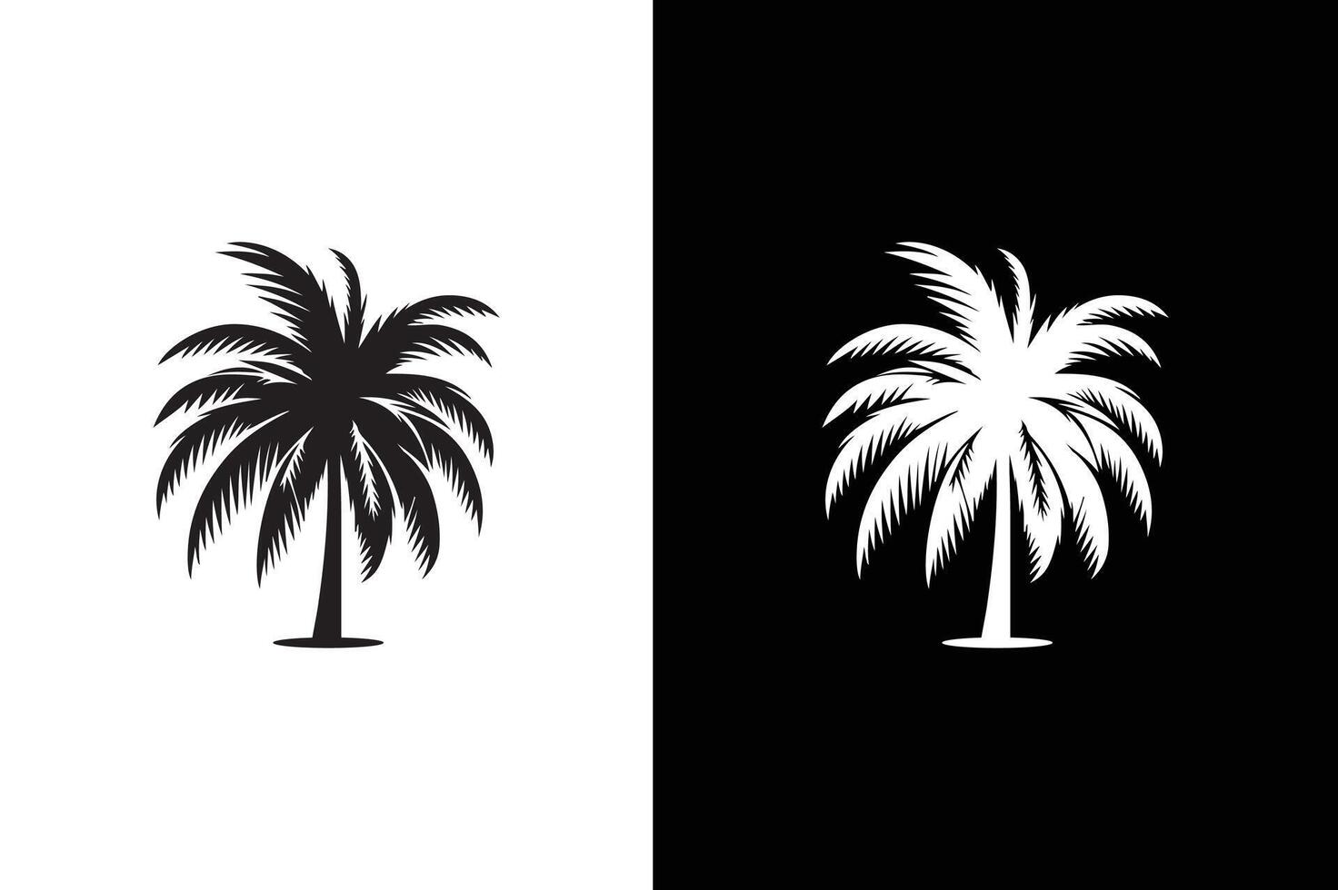 palm tree icon template. Coconut palm tree icon design image vector
