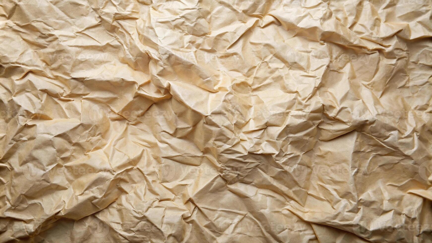 Crumpled and wrinkled paper texture background from an aerial view photo