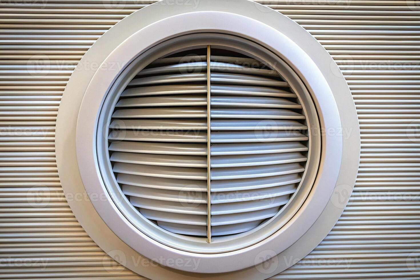 Close-up shot of a ventilation louver with a built-in actuator photo