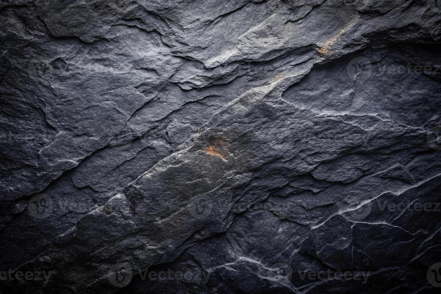 Dark black rock or stone textured abstract background photo