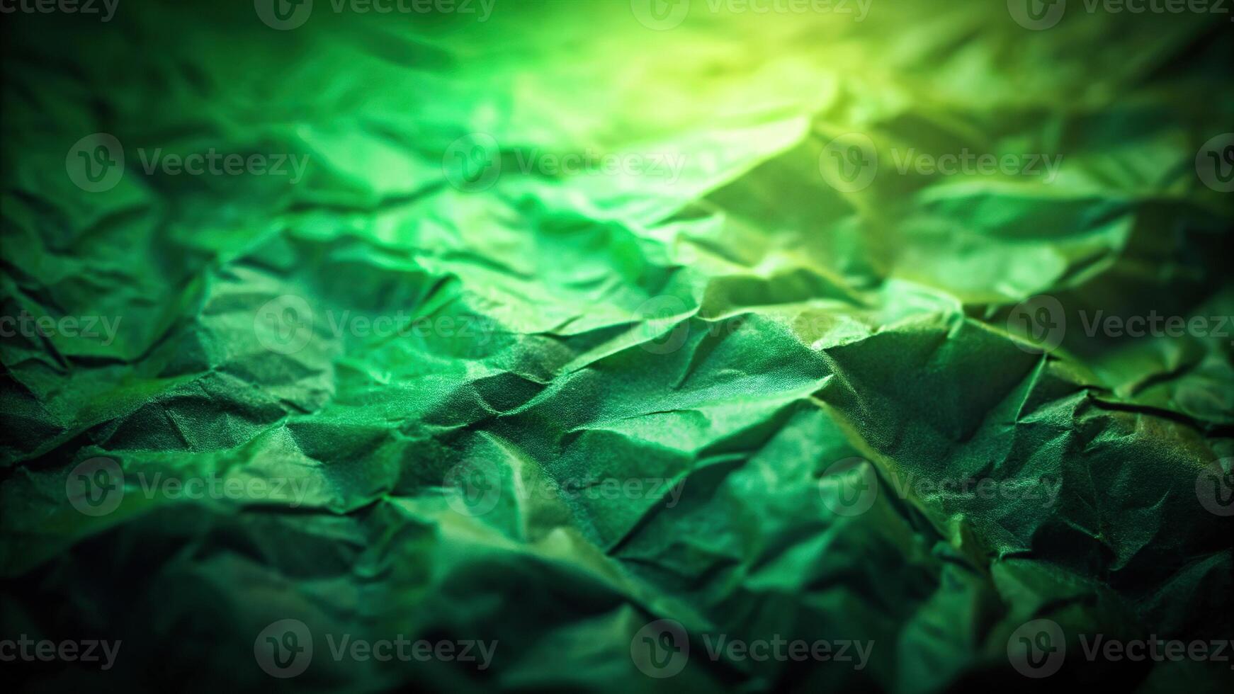 Dark blurry paper texture with green abstract gradient blur, suitable for macro photography or background images photo
