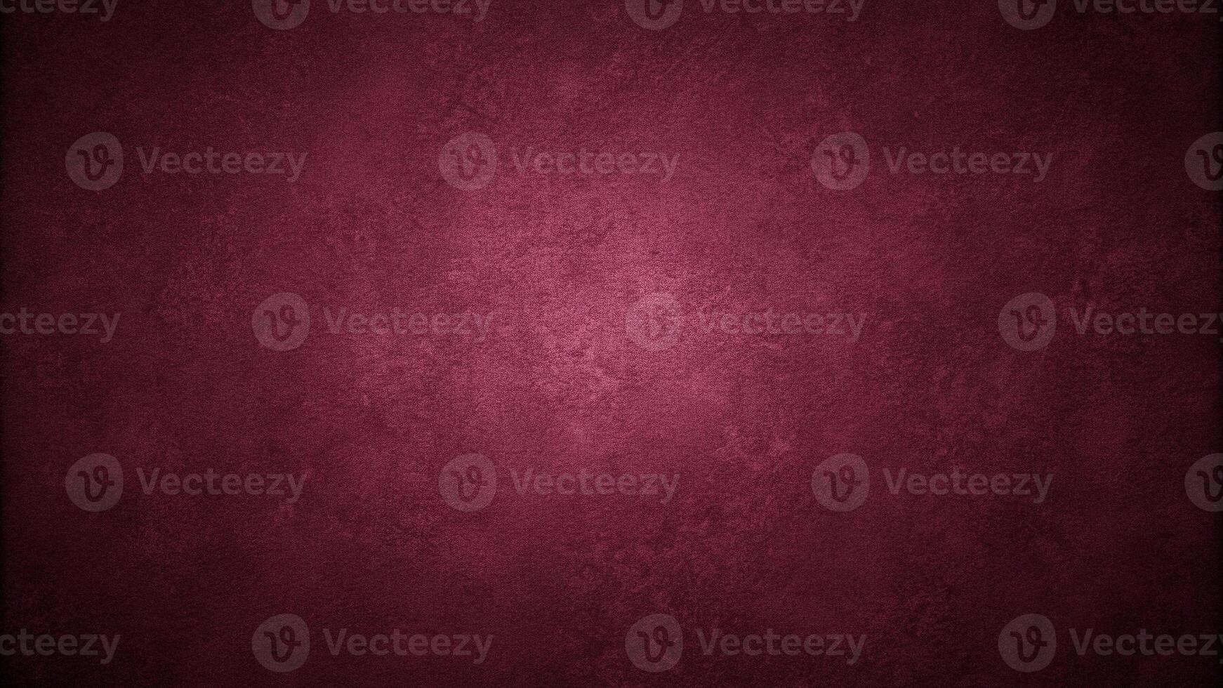 Dark burgundy abstract background with smooth color gradient and rough texture grainy noise shot from a low angle photo