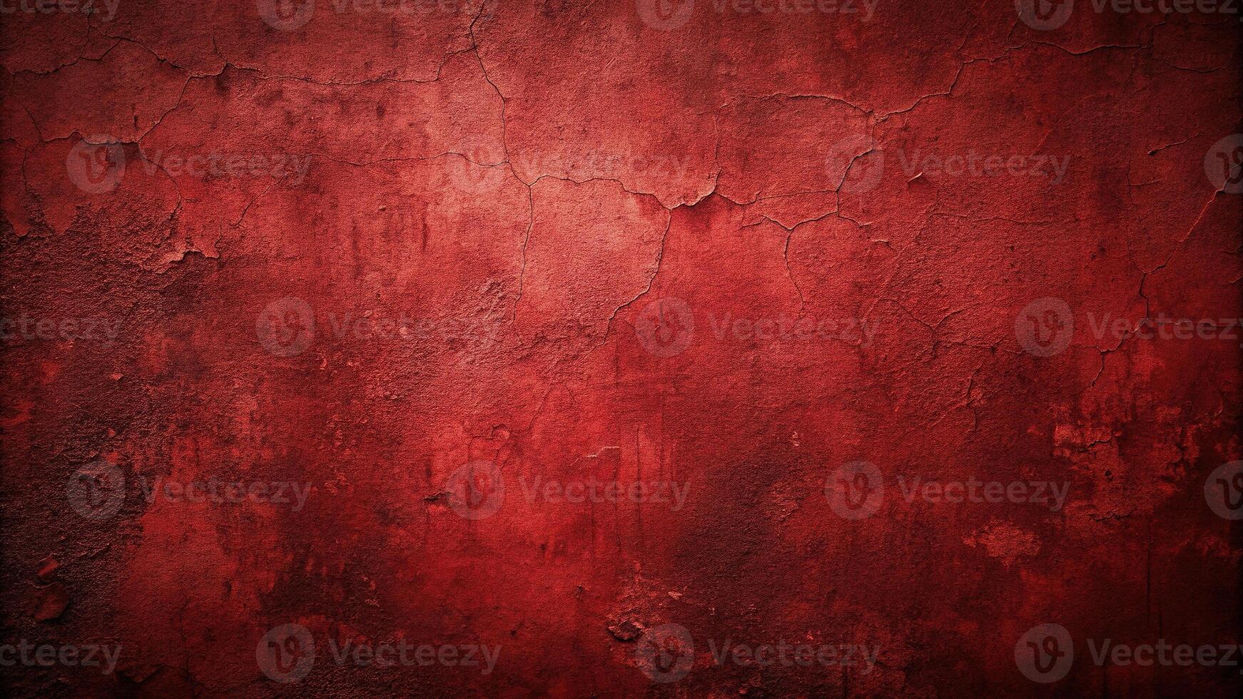 Depth of Field Burgundy red to dark amber color gradient wall texture grunge rough abstract with scratches and small cracks photo