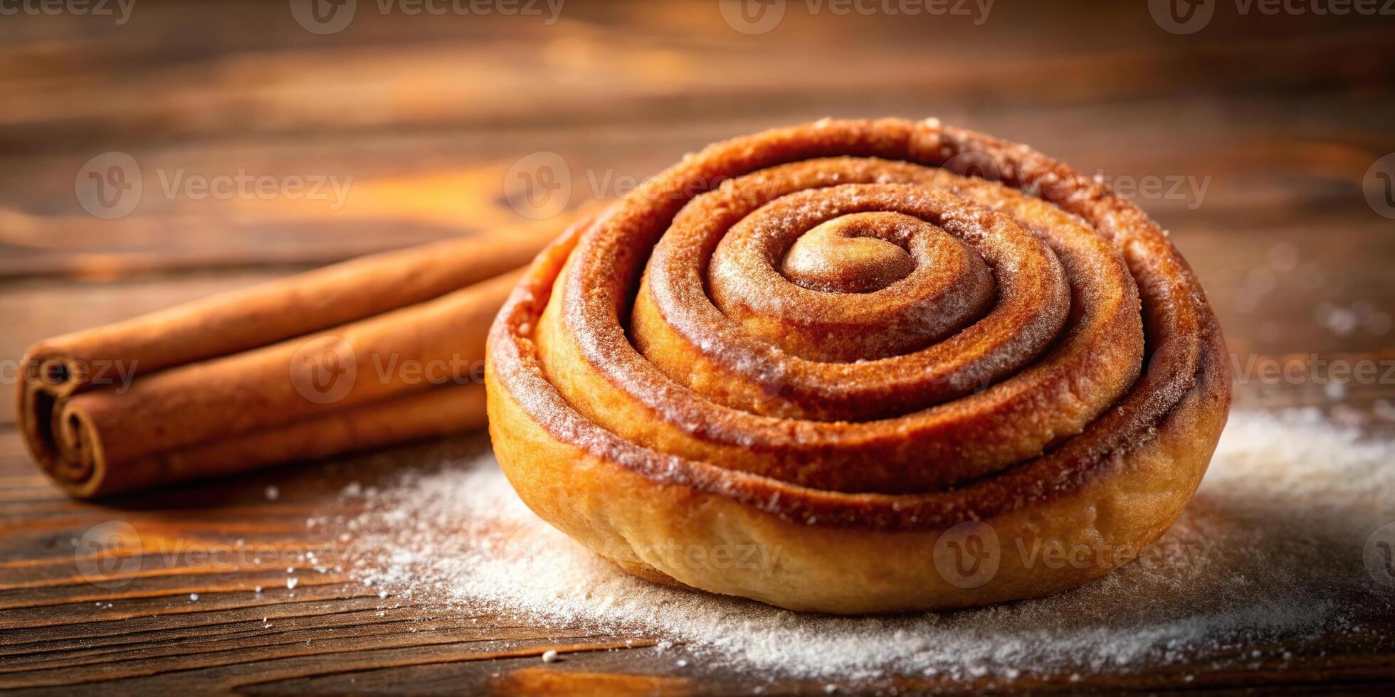 delicious freshly baked cinnamon rolls photo
