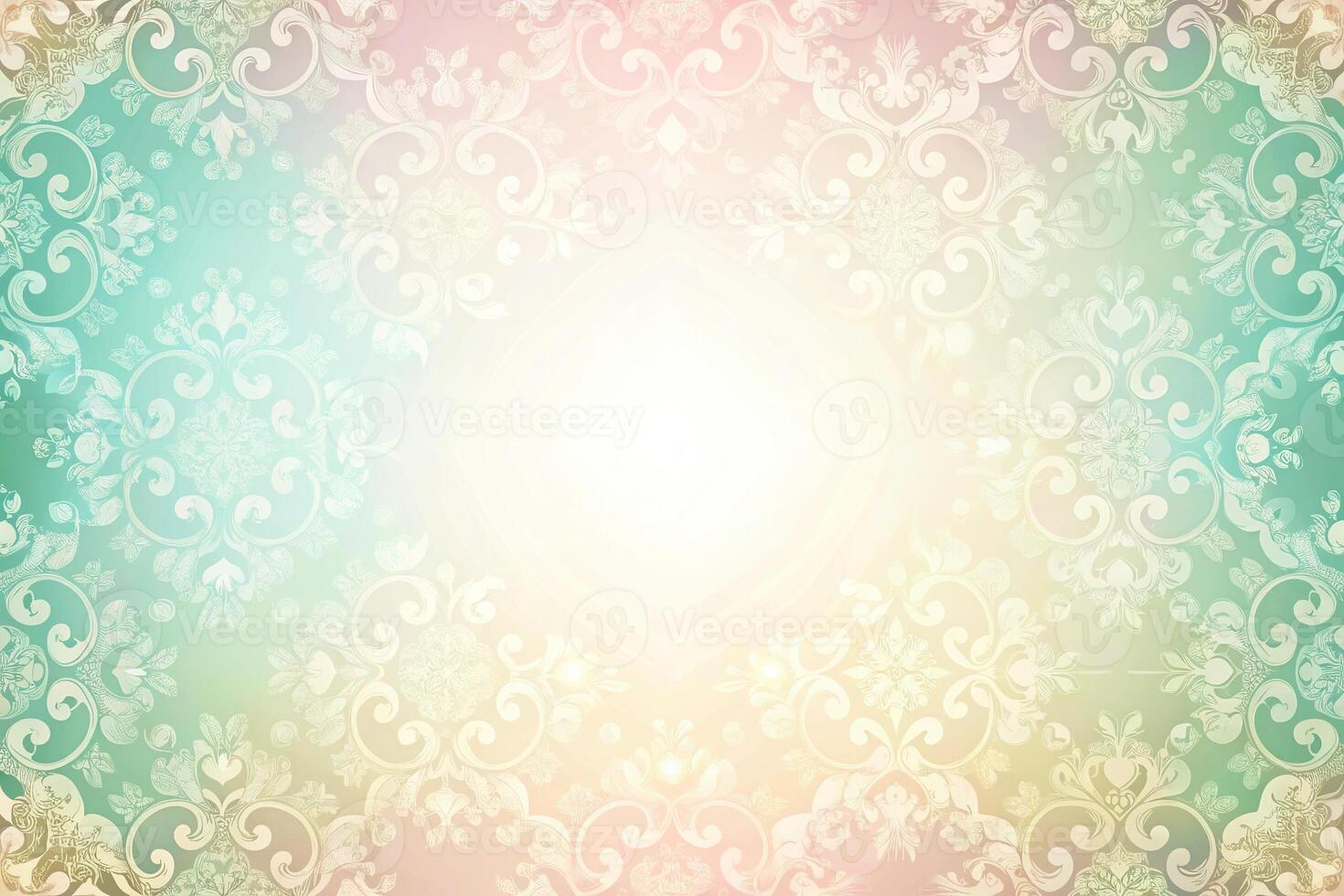 Low angle luxury pastel patterned background with light colored patterns photo