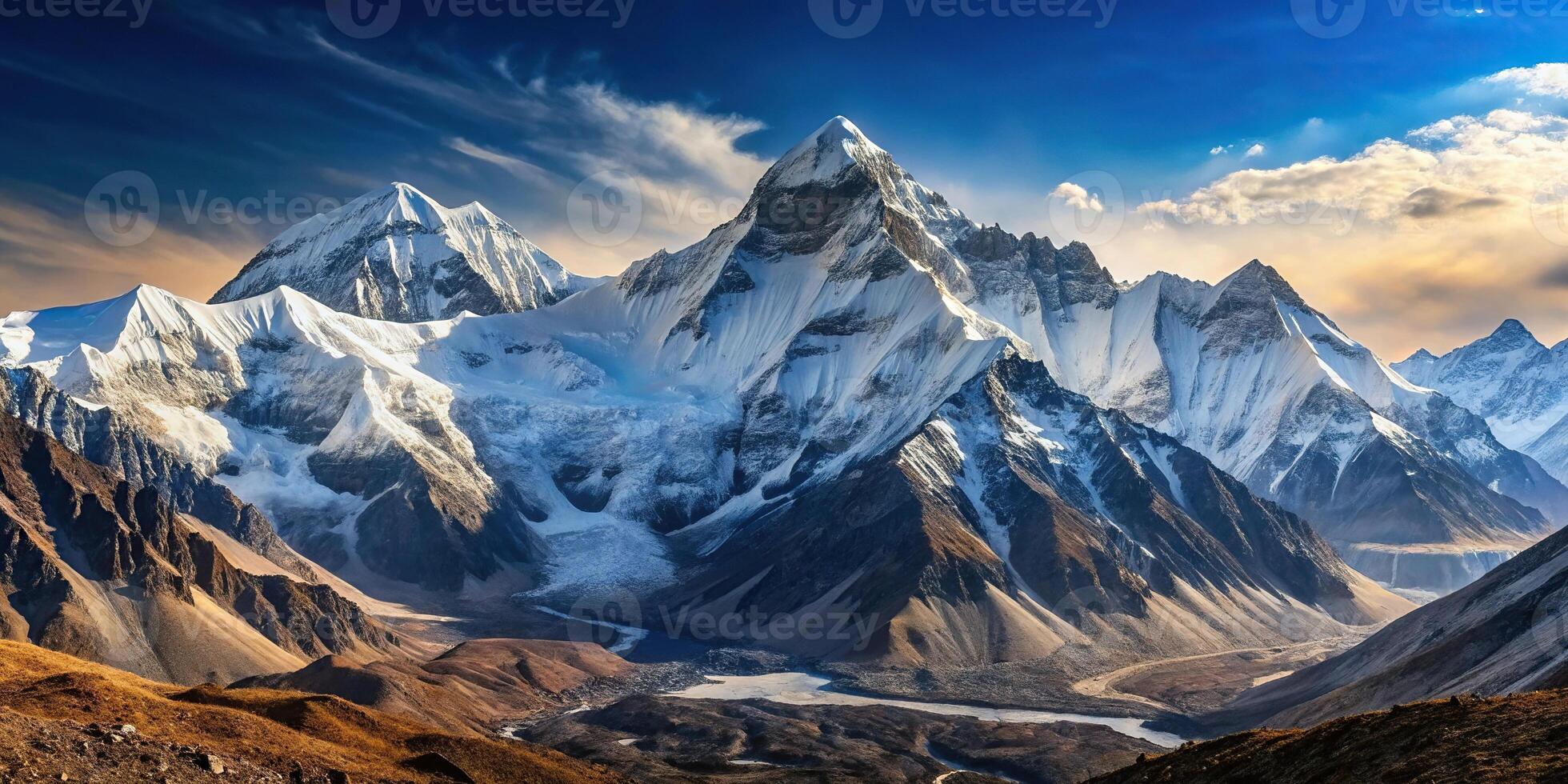 Majestic landscape of Everest photo