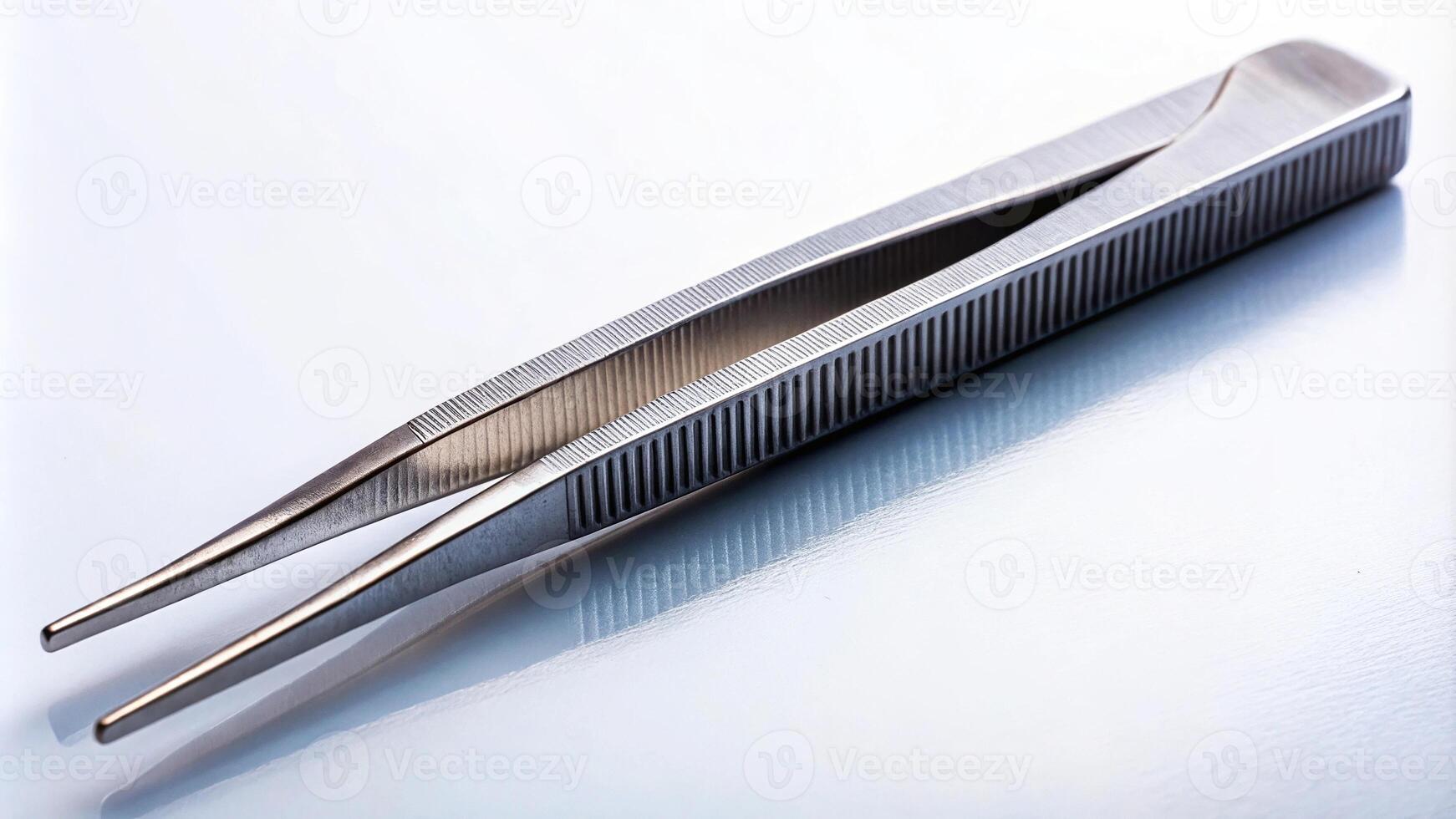 Macro heavy duty tweezers for precision tasks photo