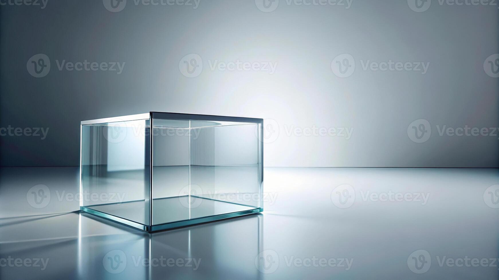 Panoramic glass cube exuding modern elegance photo