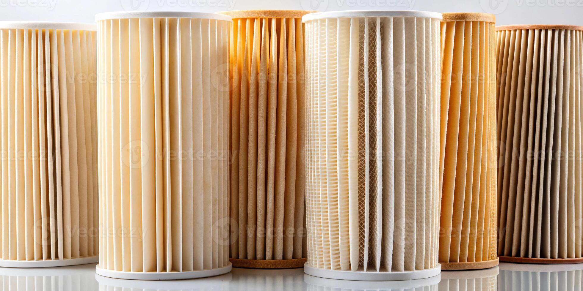 Paper filters for oil filtration with varying bandwidths of depth of field photo