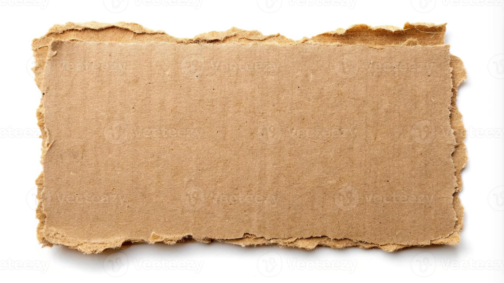 Piece of brown cardboard torn cardboard photo