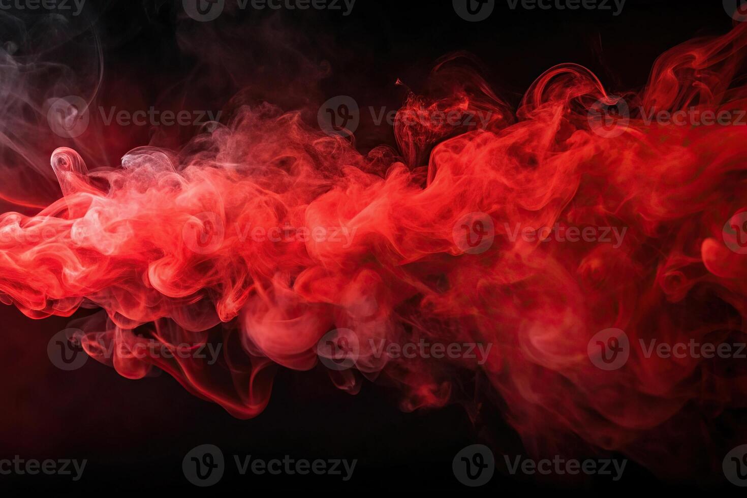 Red vapor and smoke billowing in abstract background photo