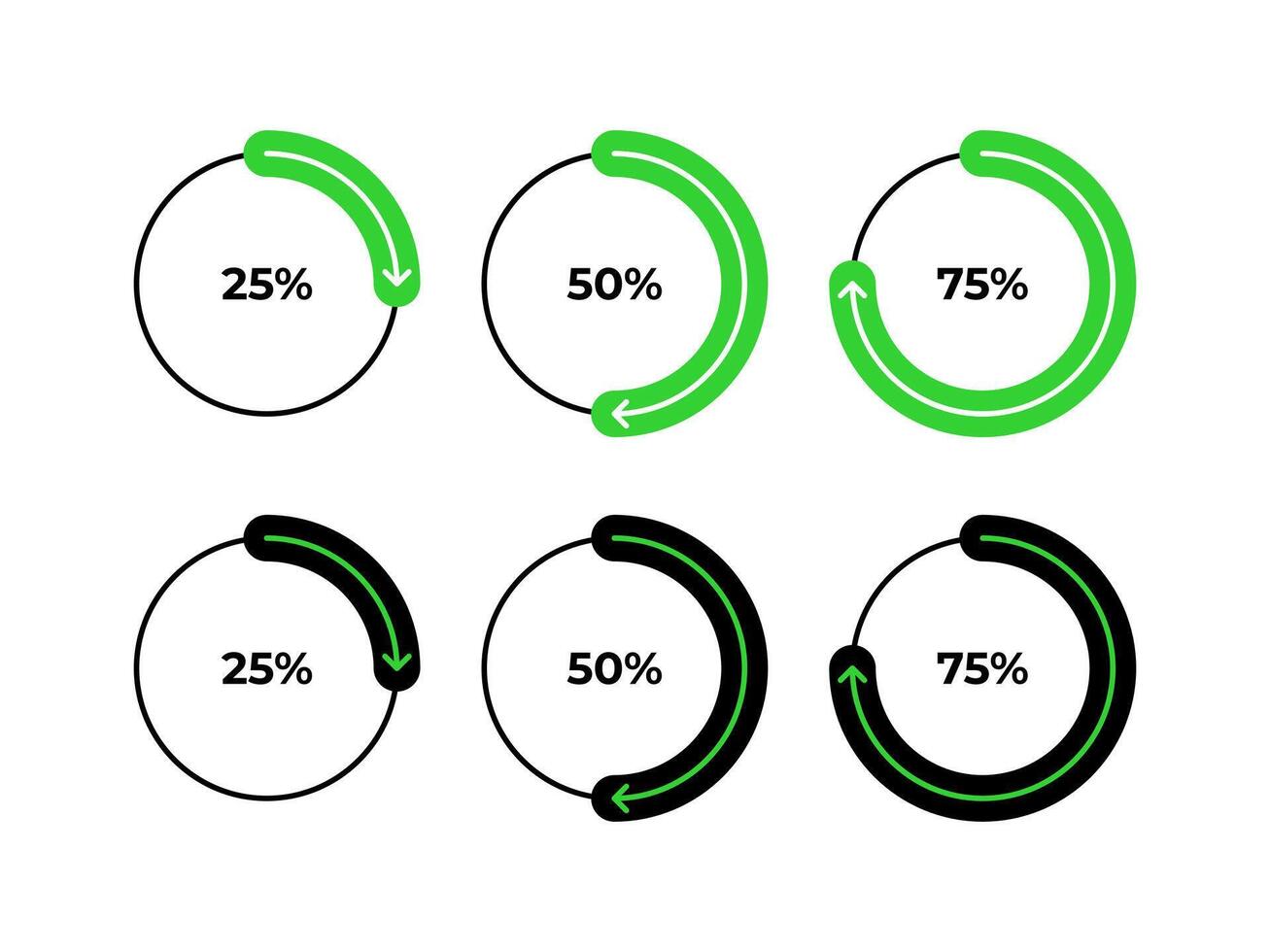 Percentage scale. Gauge button icon vector