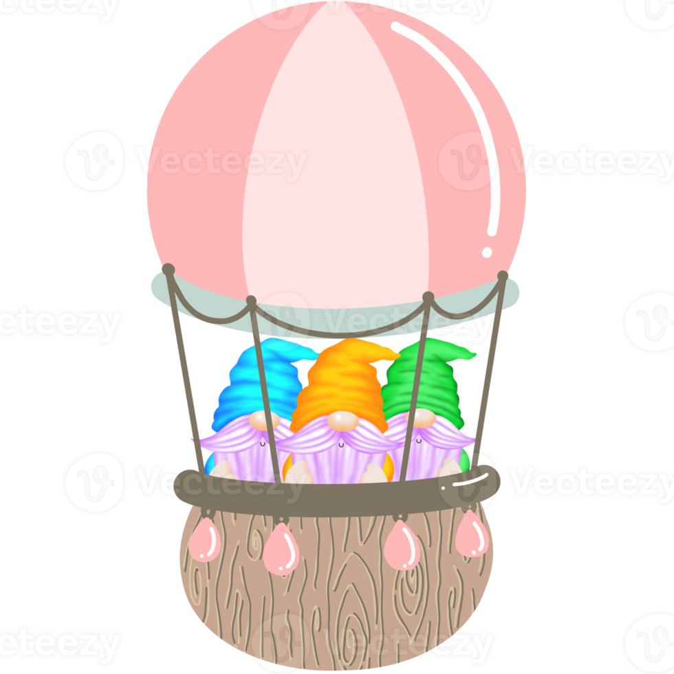 Gnomes and balloon png