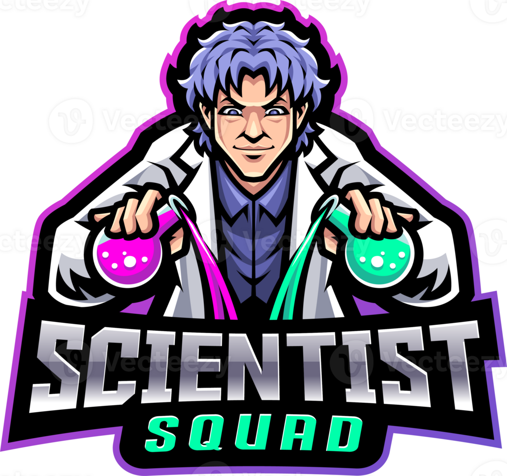 Scientist squad mascot png