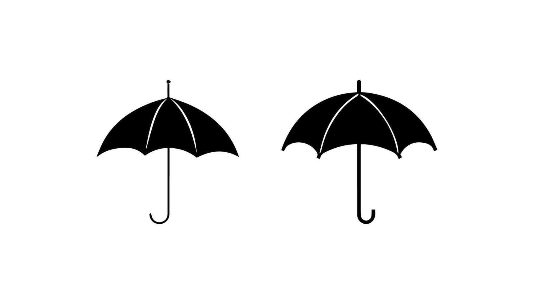 logo of an umbrella vector