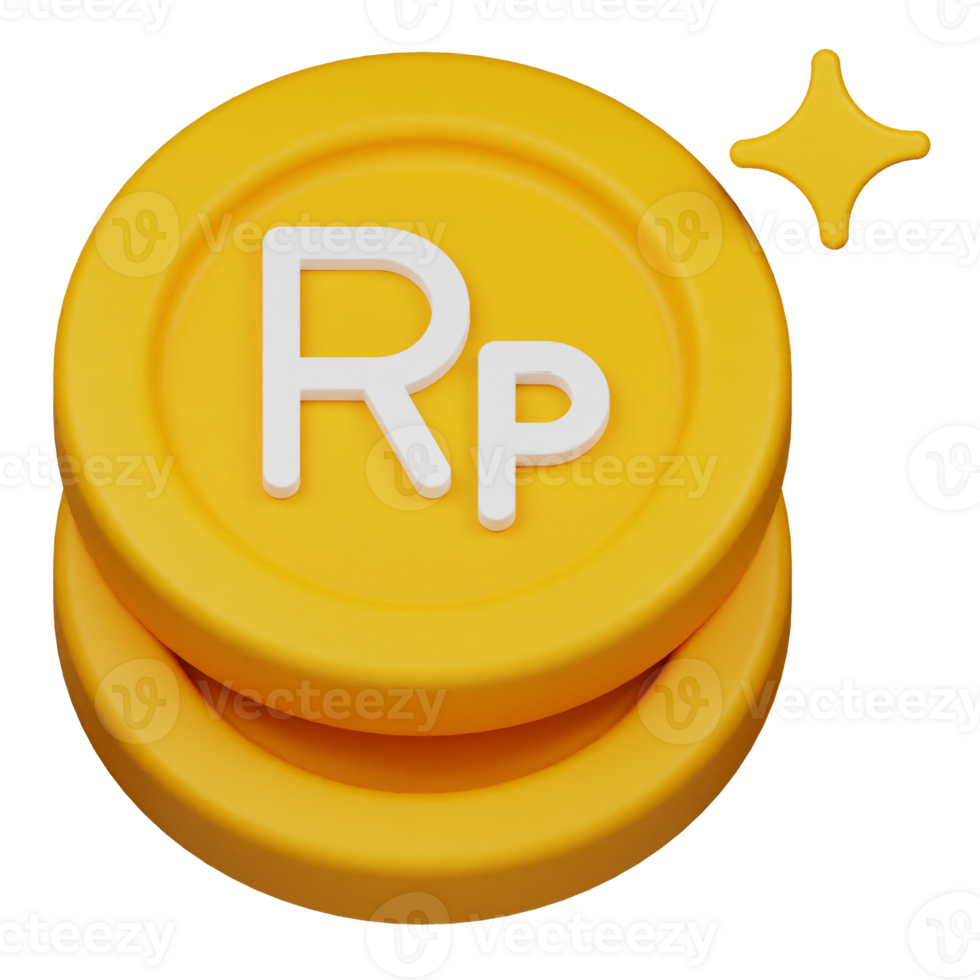rupiah coins 3d icon png